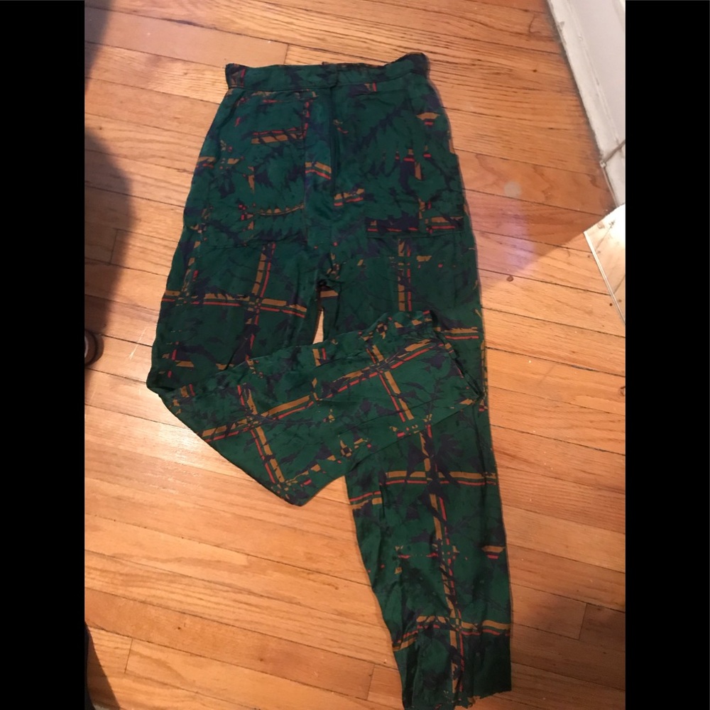 High Waist Patterned Pants